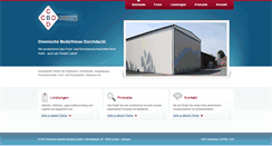 Desktop Screenshot of cbd.chemische-betriebe-duesberg.de