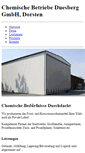 Mobile Screenshot of cbd.chemische-betriebe-duesberg.de