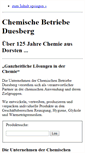 Mobile Screenshot of chemische-betriebe-duesberg.de